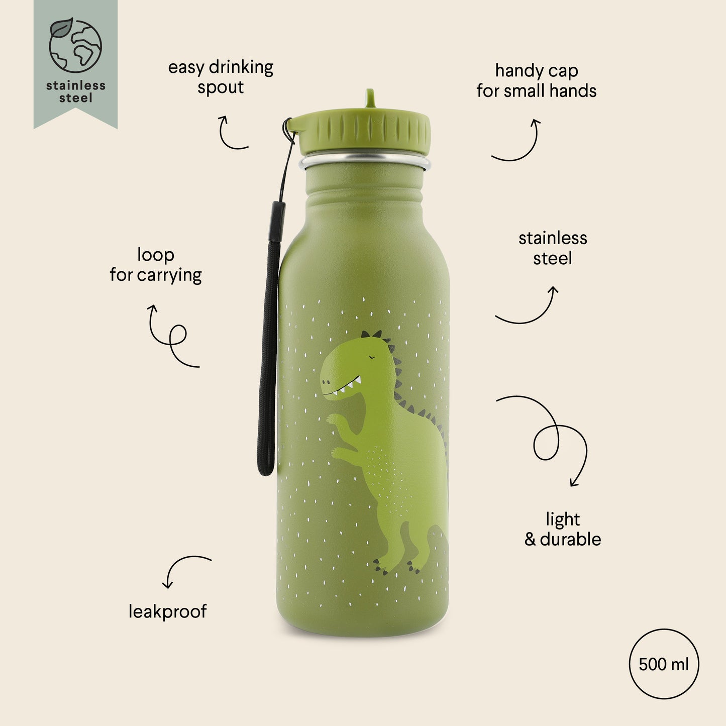 Trixie Bottle - 500ml - Mr Dino