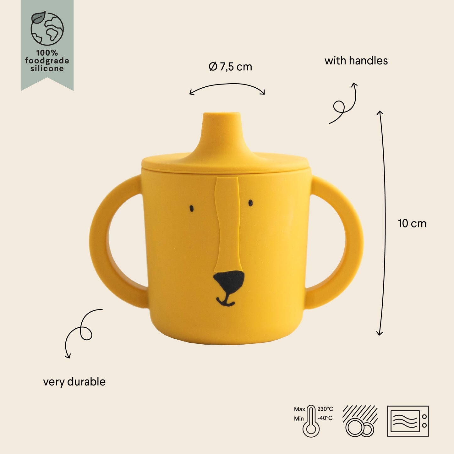 Trixie Silicone Sippy Cup - Mr Lion