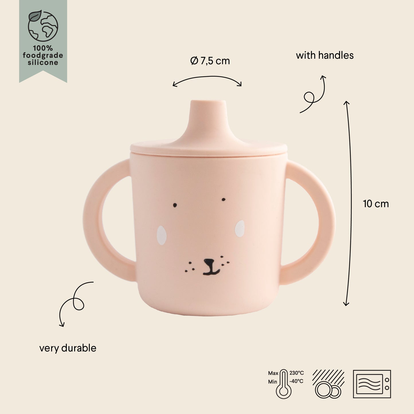 Trixie Silicone Sippy Cup - Mrs Rabbit