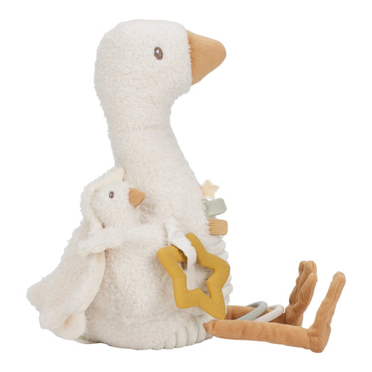 Little Dutch Activity Cuddle Goose - Newborn Naturals