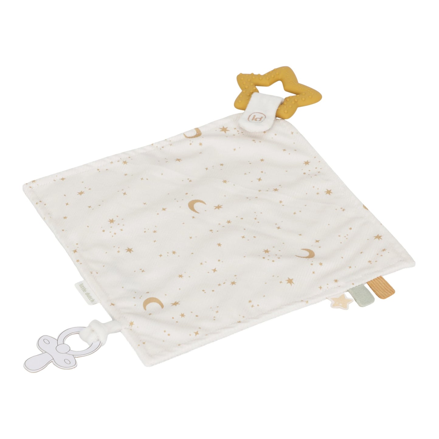 Little Dutch Cuddle Cloth with Teething Ring - Newborn Naturals