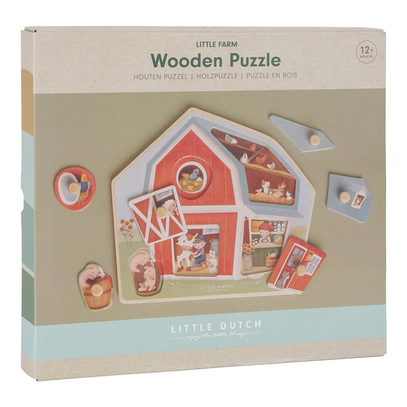 Little Dutch Little Farm Wooden Puzzle