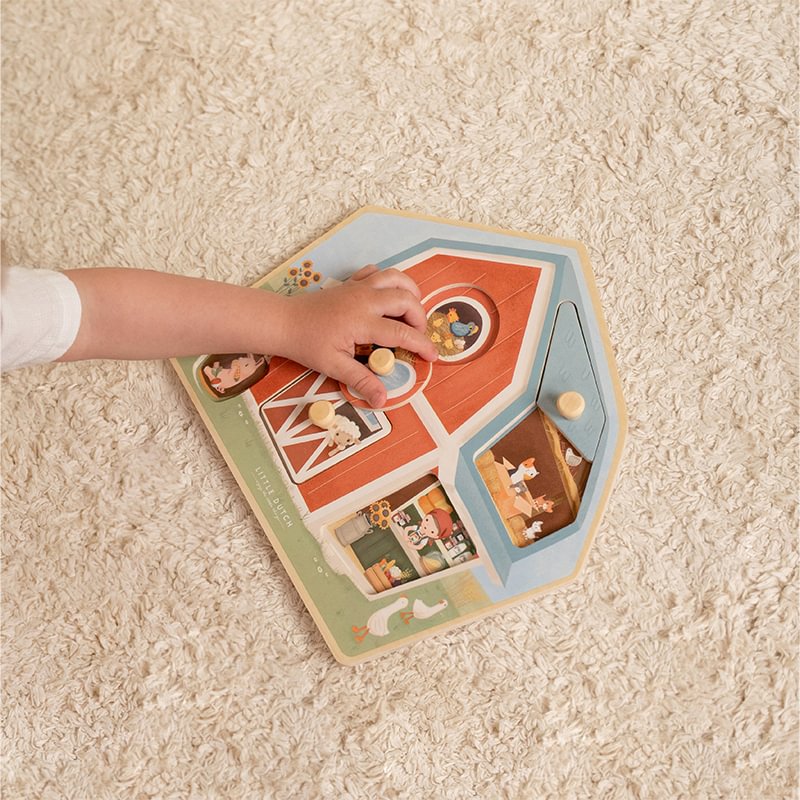Little Dutch Little Farm Wooden Puzzle