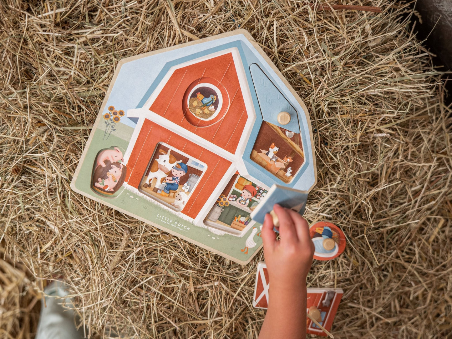 Little Dutch Little Farm Wooden Puzzle