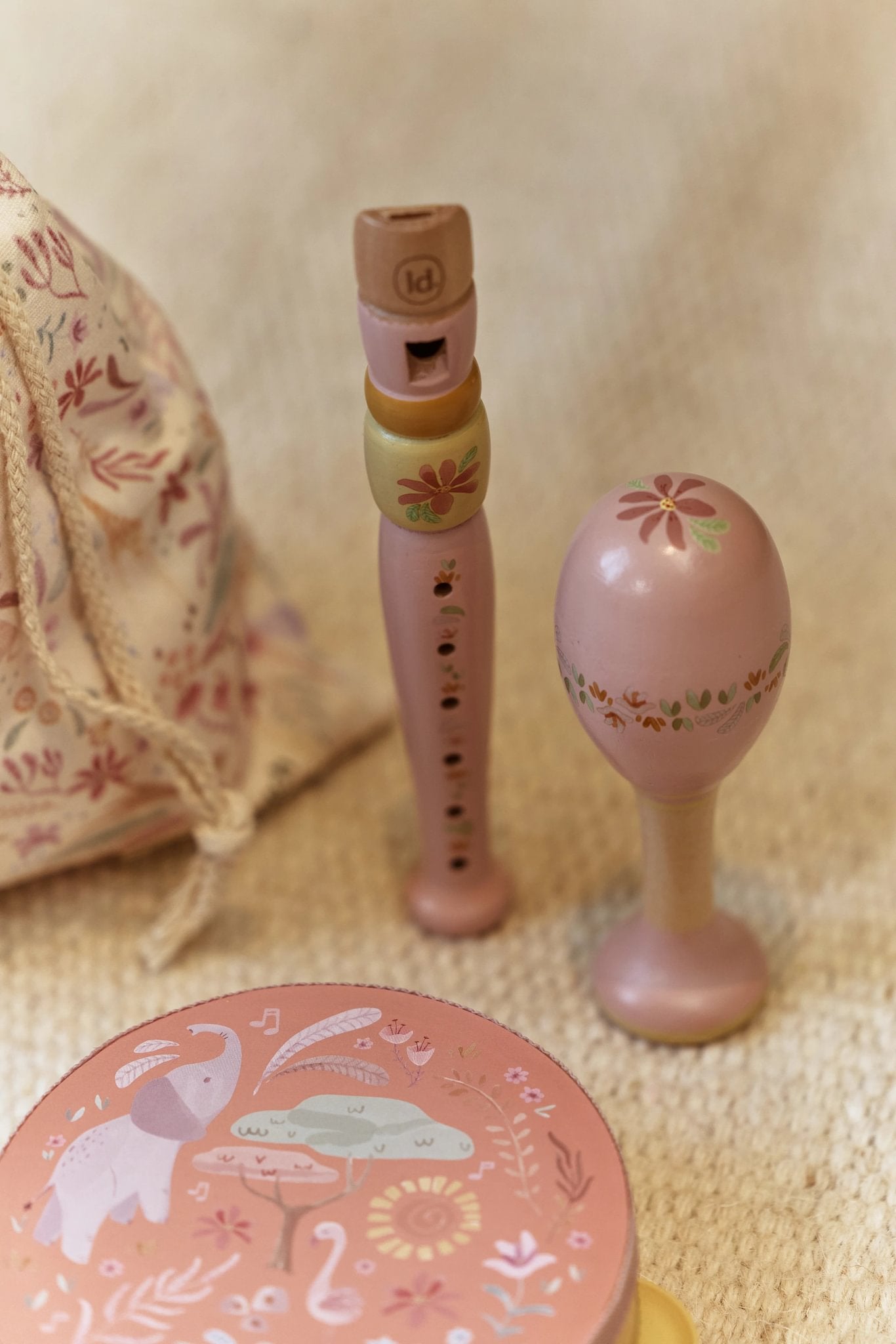 Little Dutch Music Set - Safari Friends Pink