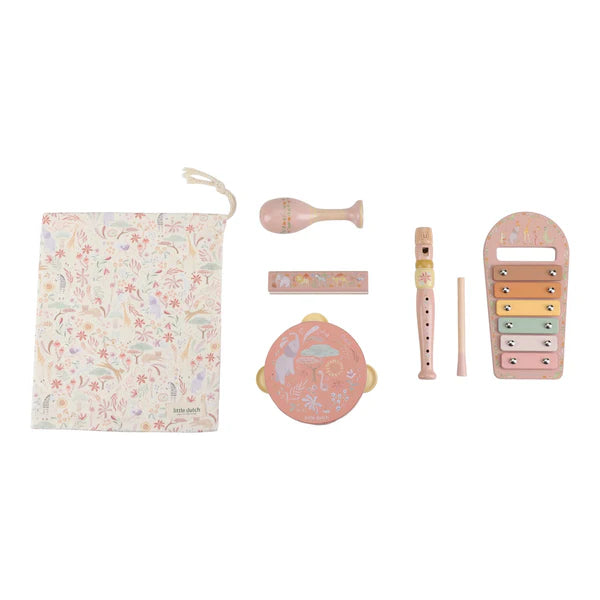 Little Dutch Music Set - Safari Friends Pink