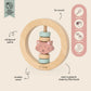 Trixie Wooden Round Rattle - Mrs Cat