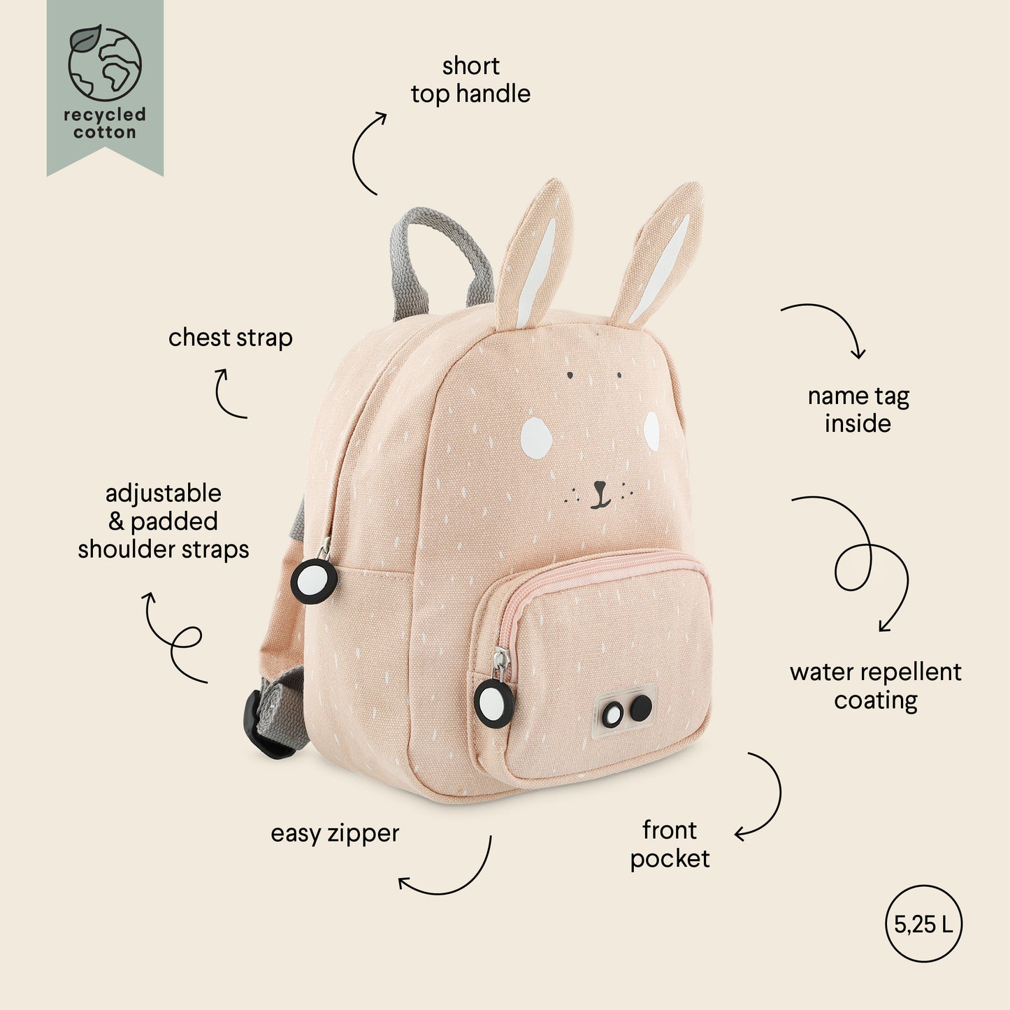 Trixie Small Backpack - Mrs Rabbit