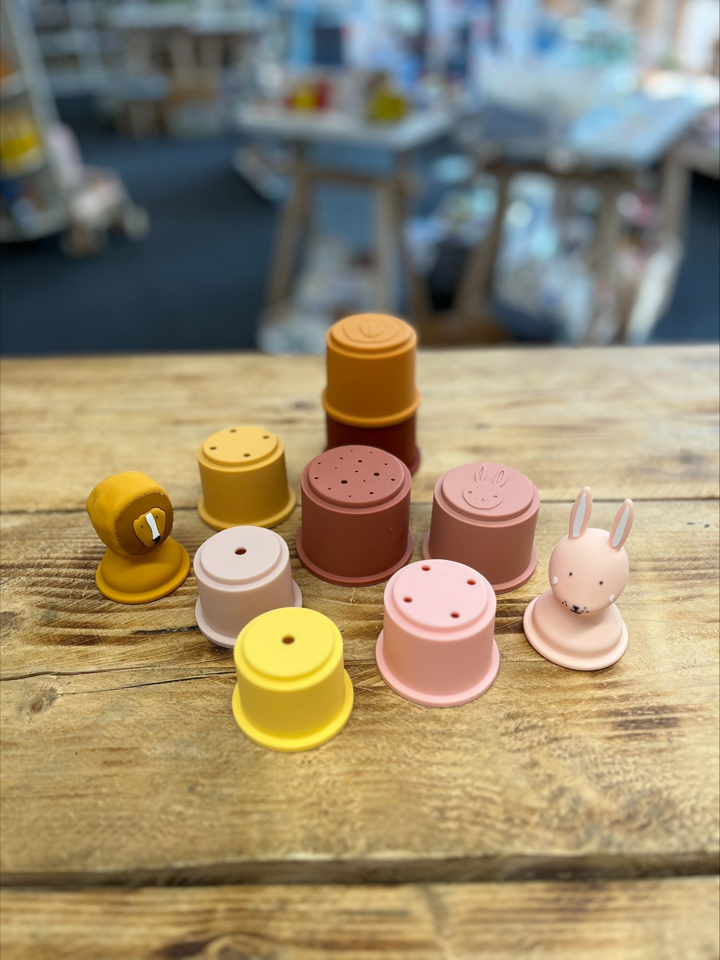 Trixie Silicone Stacking Cups - Mrs Rabbit