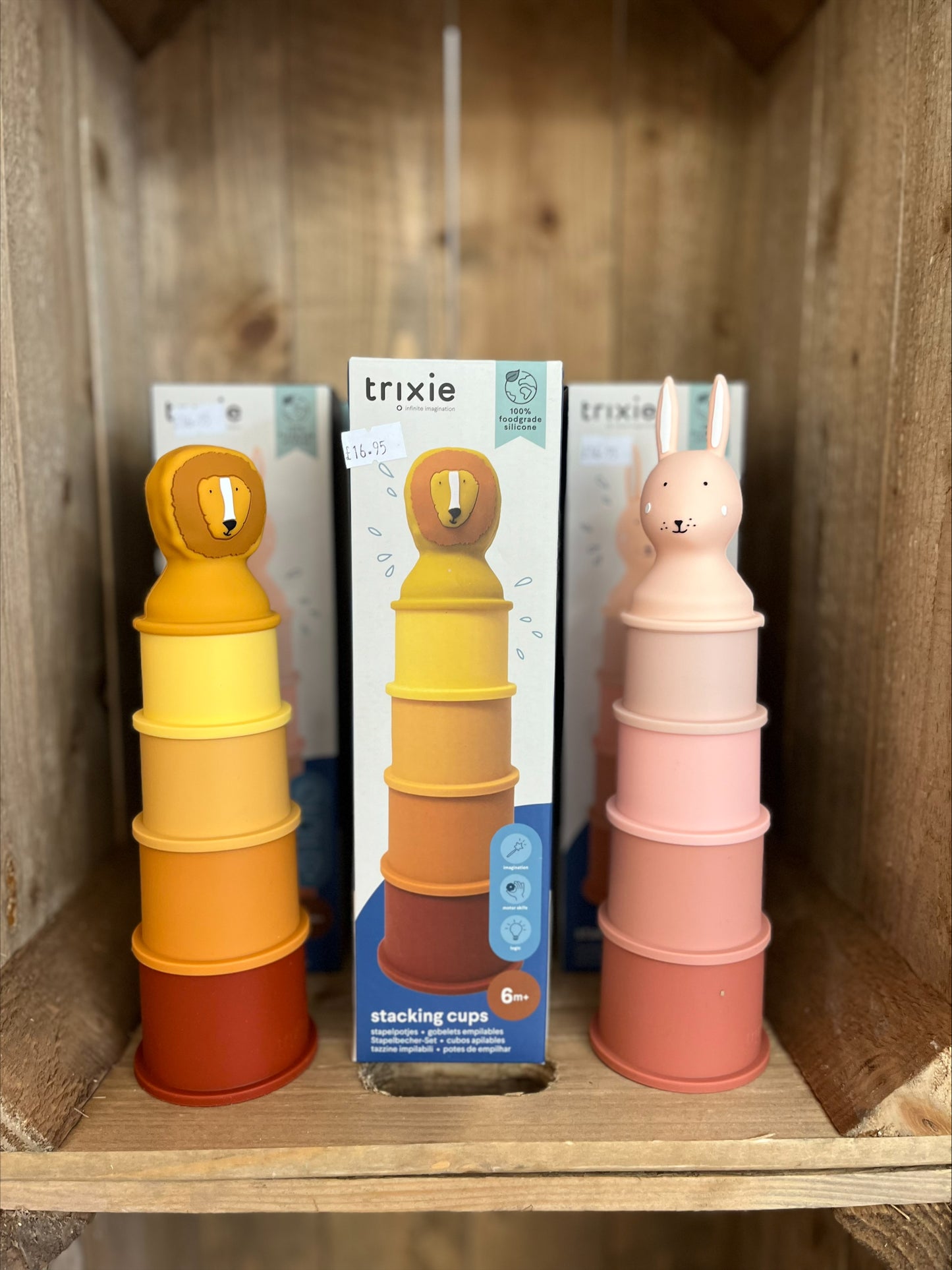 Trixie Silicone Stacking Cups - Mrs Rabbit