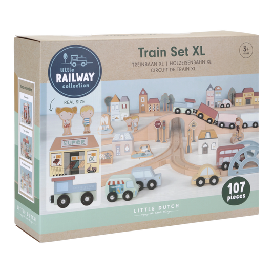 Little Dutch Railway Train XL Set