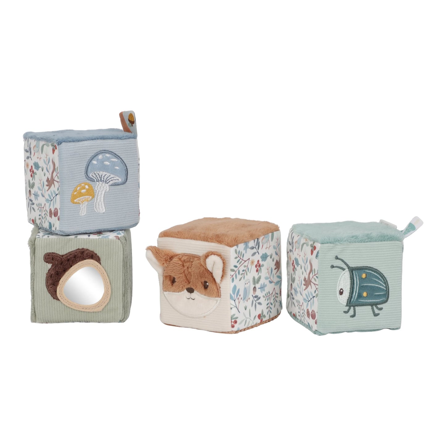 Little Dutch Soft Cubes Set - Forest Friends