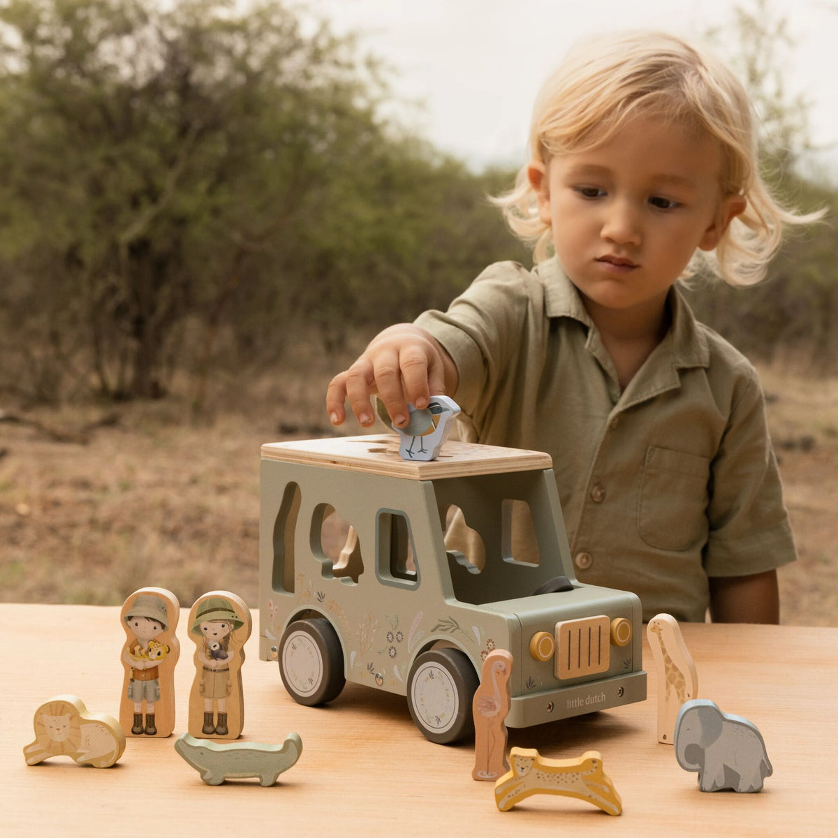 Little Dutch Safari Shape Sorter Car