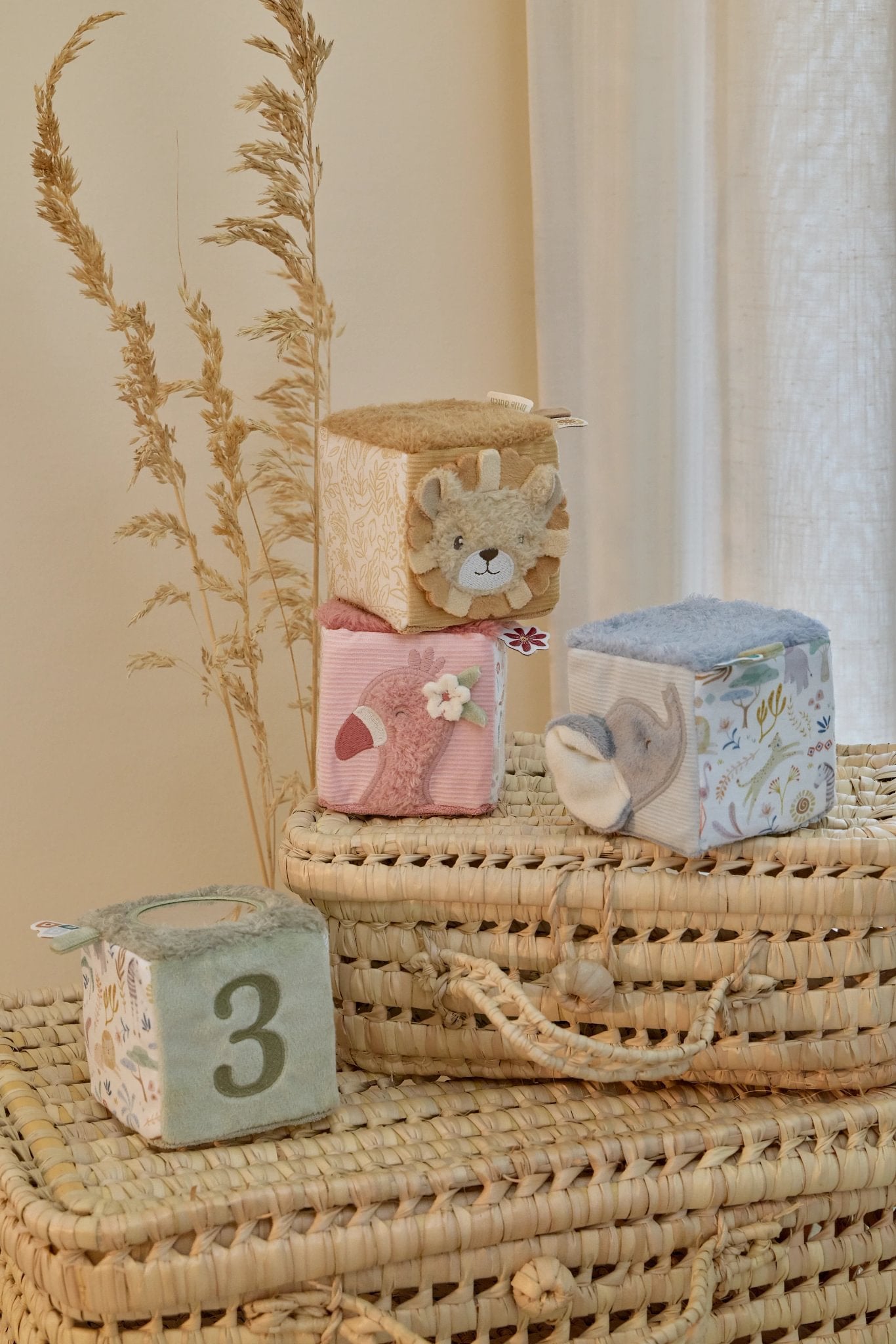 Little Dutch Soft Blocks Set - Safari Friends