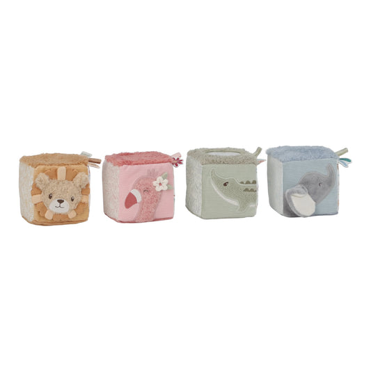 Little Dutch Soft Blocks Set - Safari Friends