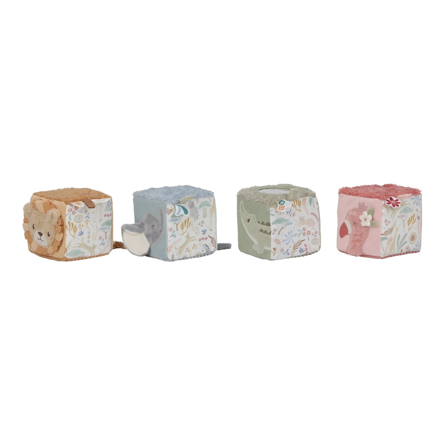 Little Dutch Soft Blocks Set - Safari Friends