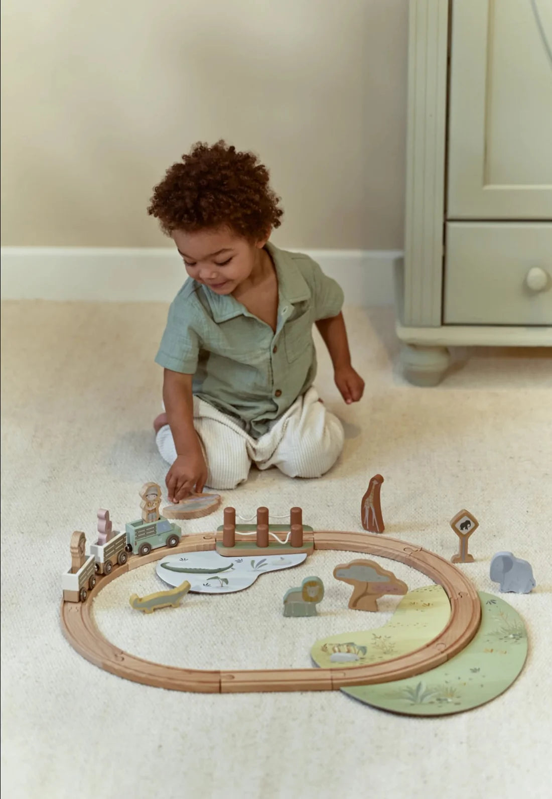 Little Dutch Safari Friends Train Set
