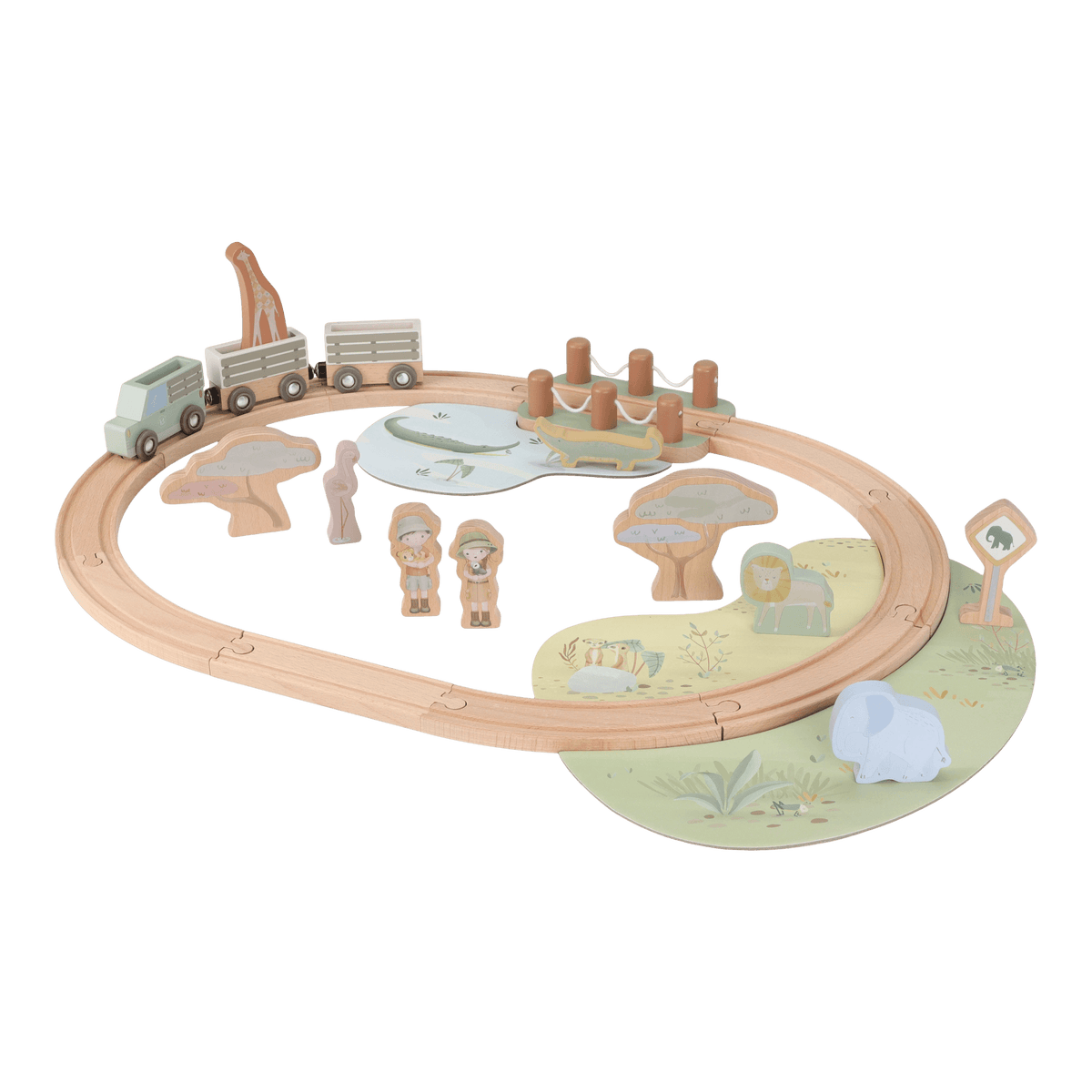 Little Dutch Safari Friends Train Set