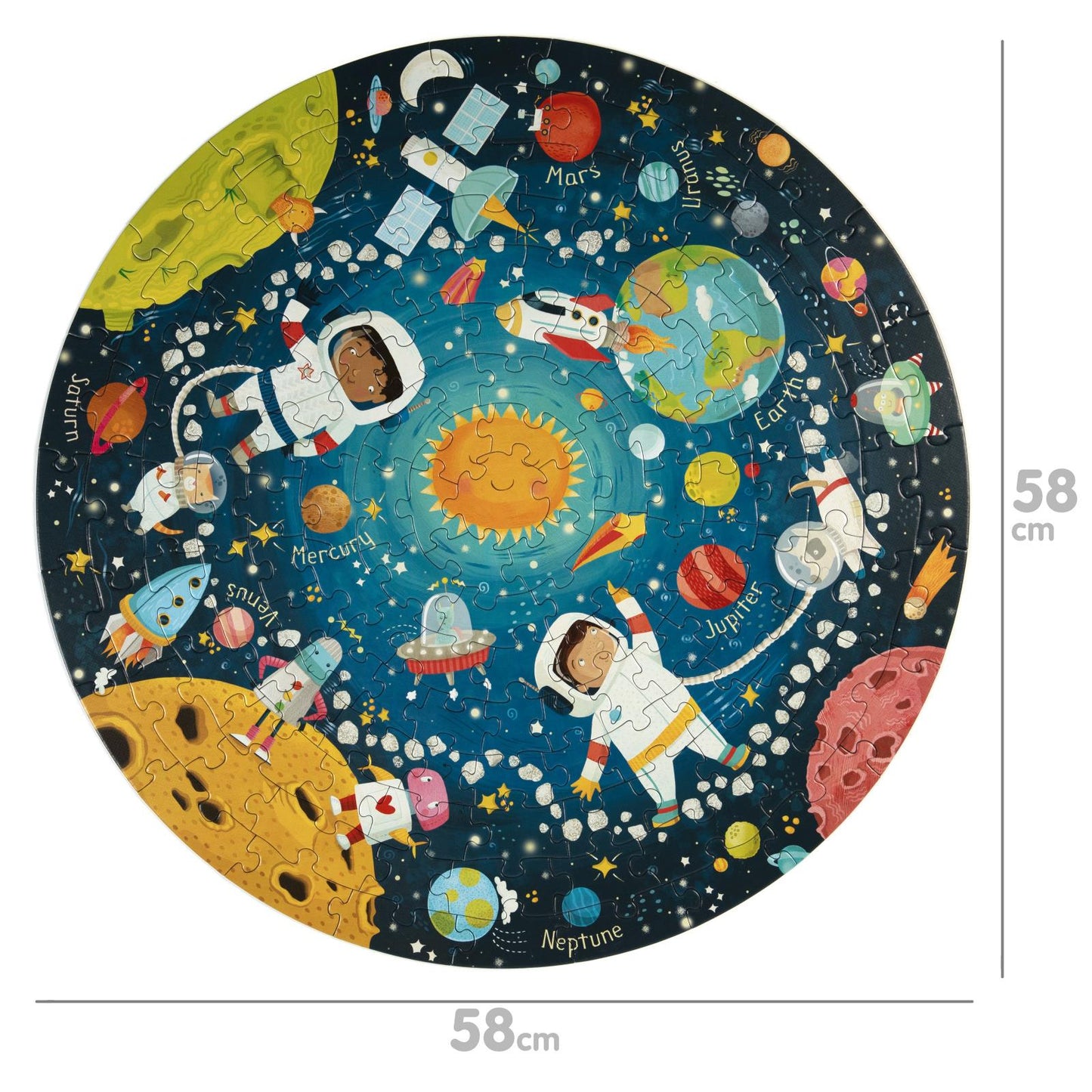 Boppi Round Jigsaw - 150 Pieces - Space