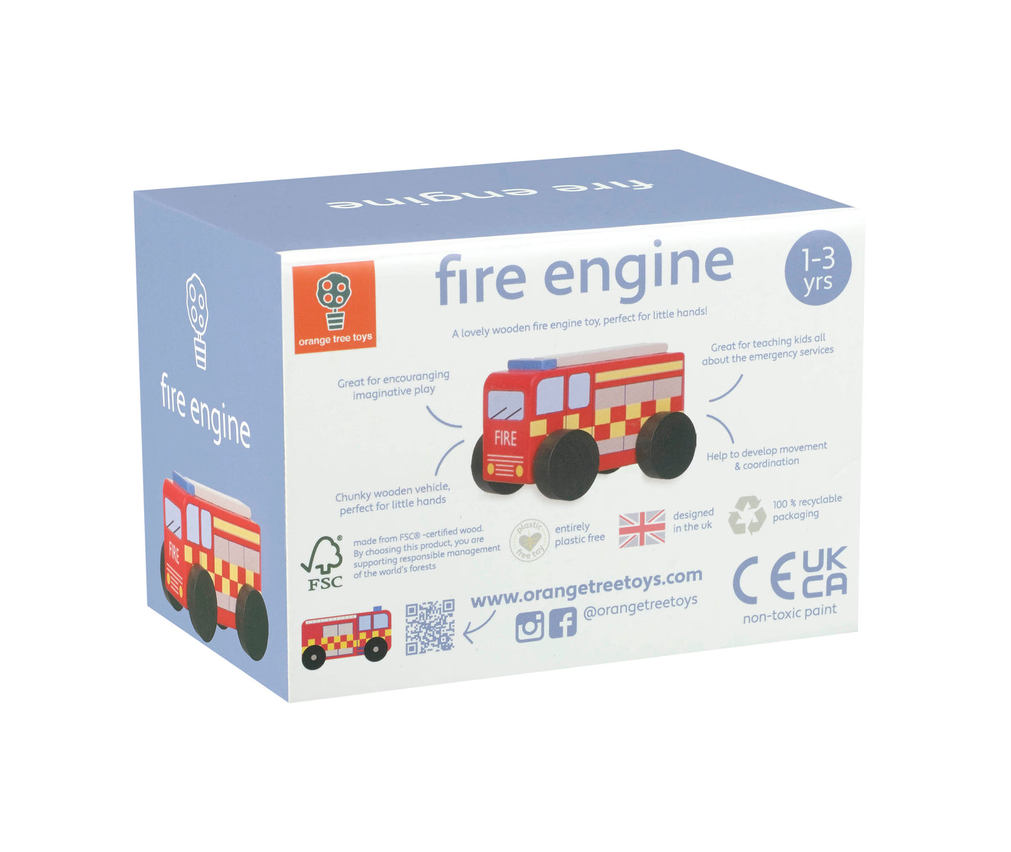 Orange Tree Toys Fire Engine