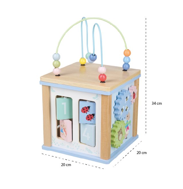 Plastic activity cube shop