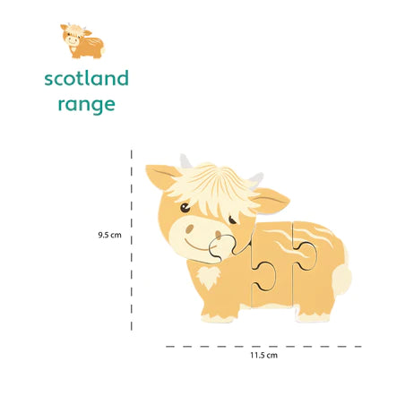 Orange Tree Toys - Mini Puzzle - Highland Cow