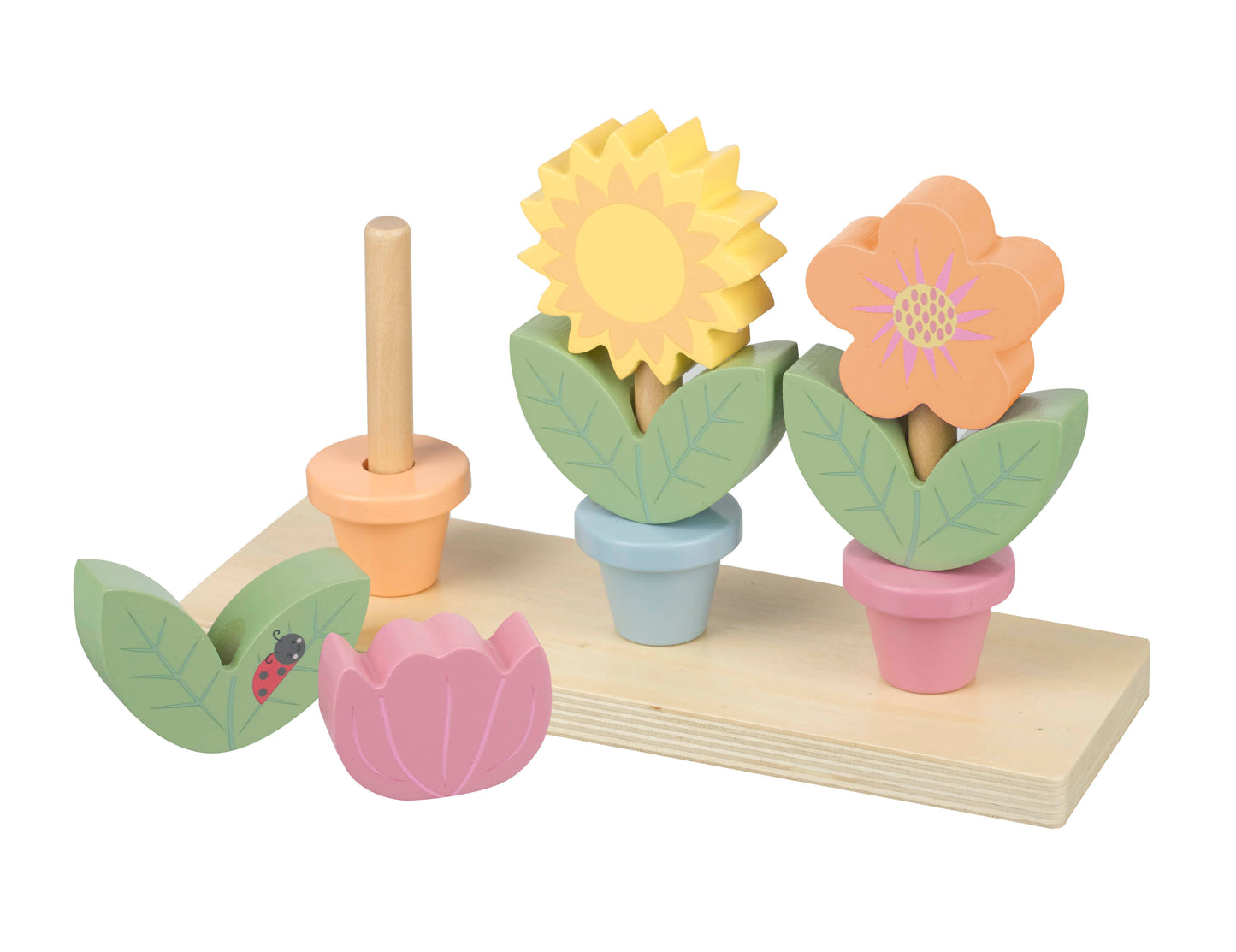 Orange Tree Toys Stacking Flower Pots