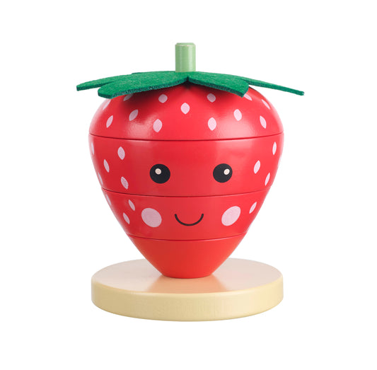 Orange Tree Toys Strawberry Stacking Ring