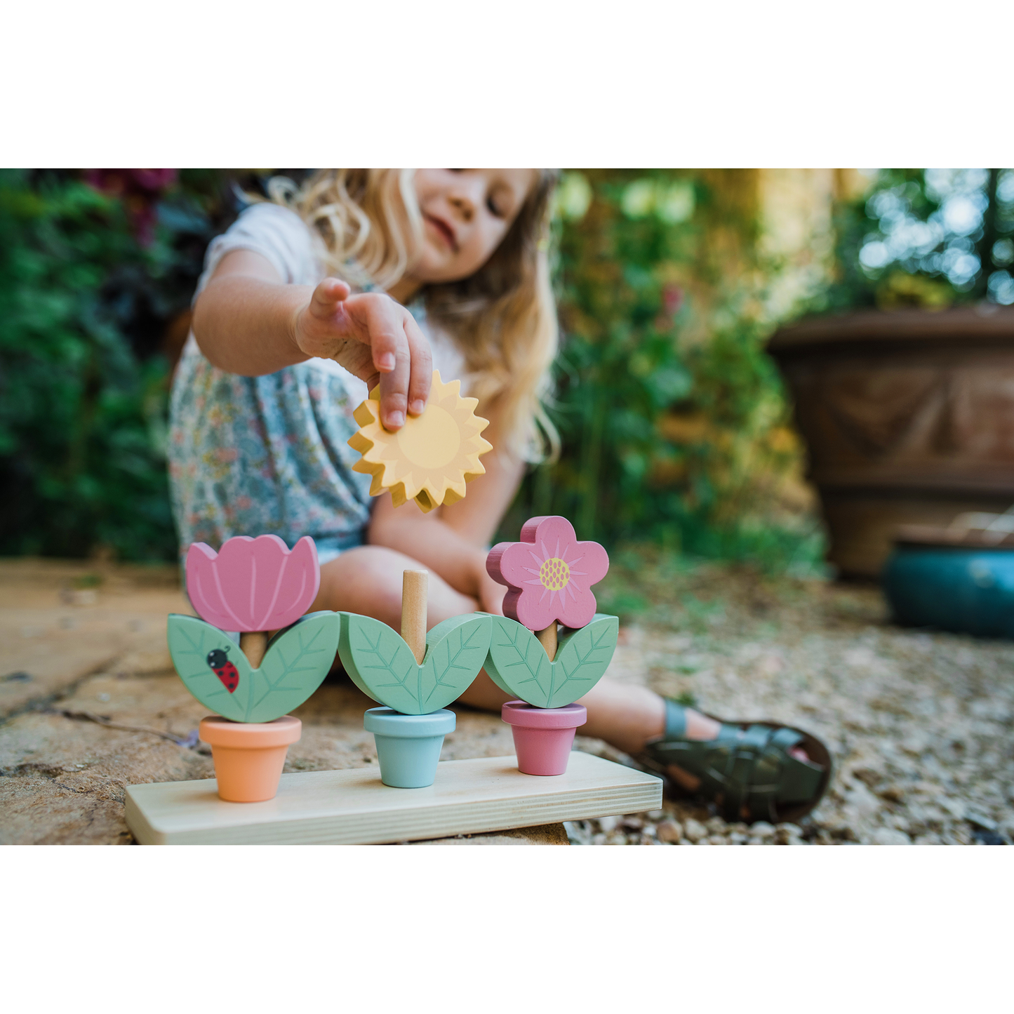 Orange Tree Toys Stacking Flower Pots