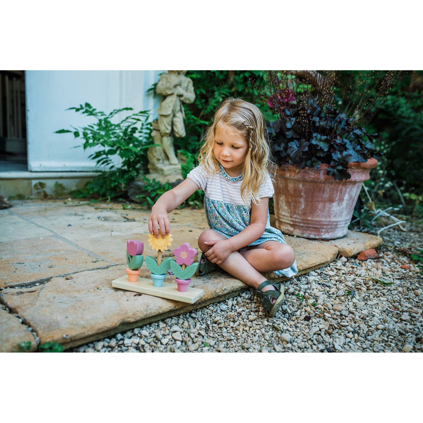 Orange Tree Toys Stacking Flower Pots