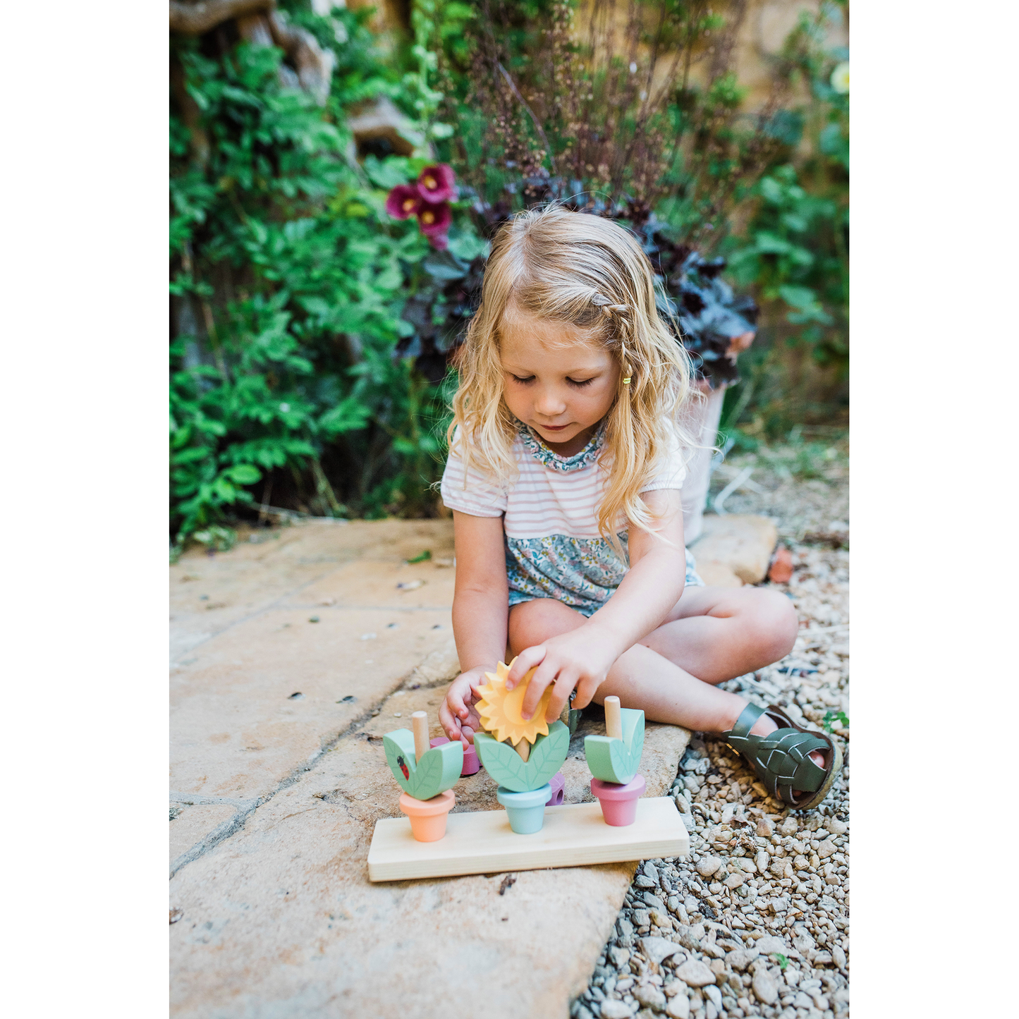 Orange Tree Toys Stacking Flower Pots